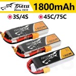 All'ingrosso tatcu 1800mAh batteria ricaricabile 3S 4S 45C 75C 1P per RC Racing Drone Quadcopter